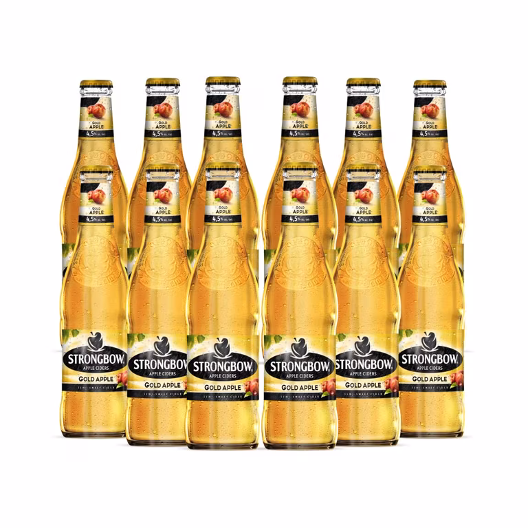 Amazon: Strongbow Gold Apple Sidra 12 Botellas 330 ml