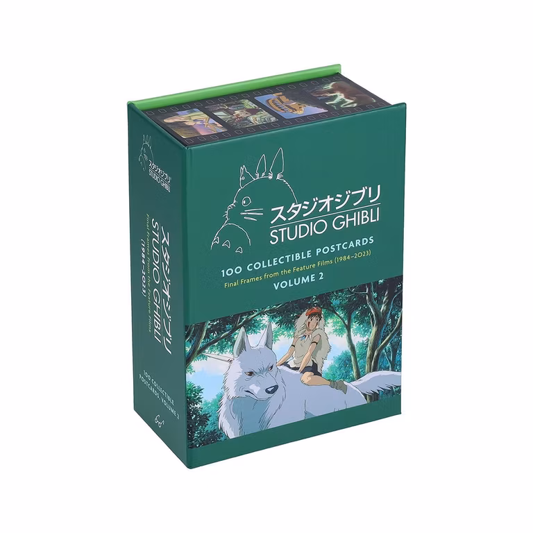 Amazon: Studio Ghiblis: 100 postales coleccionables, Volumen 2: Fotogramas finales de los largometrajes (1984-2023)