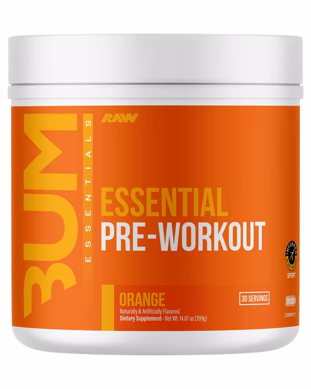 Amazon: Suplemento Raw preworkout (pre entrenamiento) Cbum 30servs sabor naranja