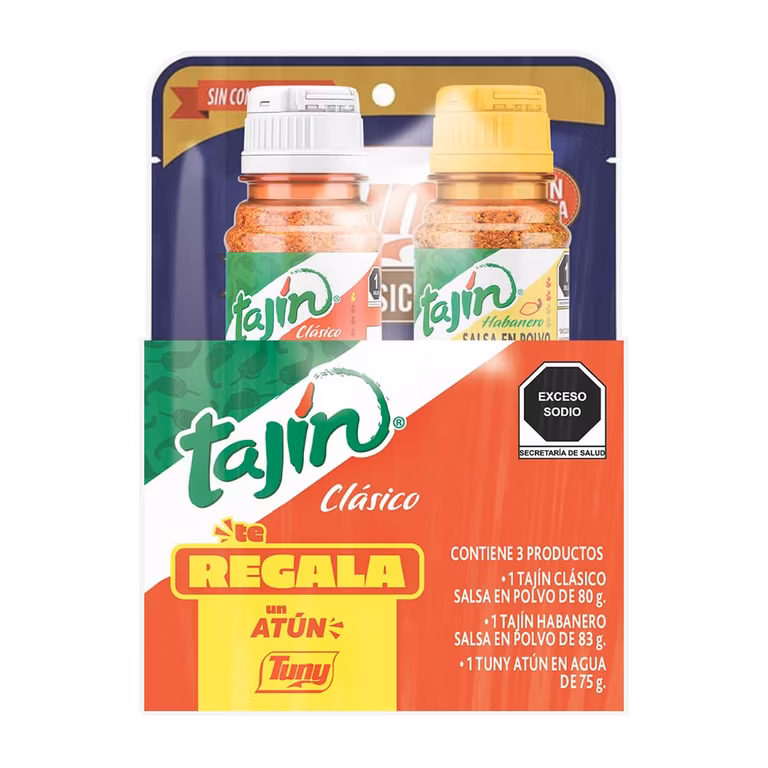 Amazon: Tajín Pack Clásico 80g + Habanero 83g + Tuny Clásico 75g