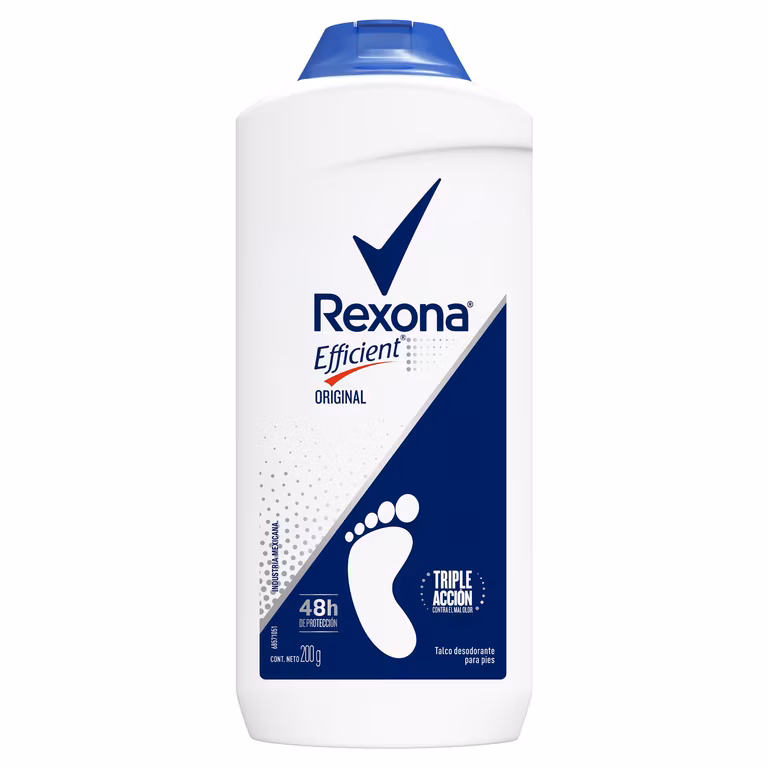 Amazon, Talco Rexona eficient original 200gr 2 unidades por $104. (Cada uno $52)