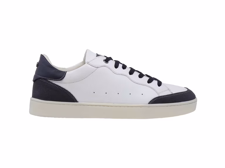 Amazon: Tenis Casual Piel 36053 Blanco Blue