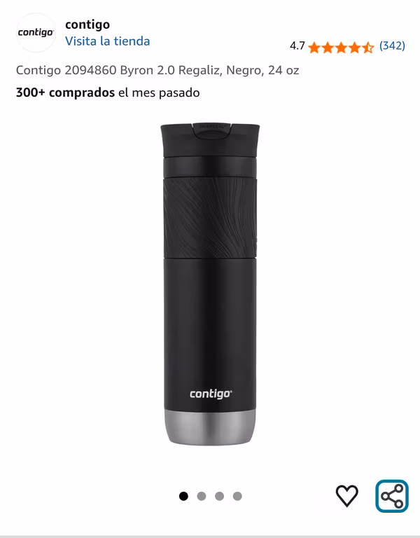 Amazon: Termo contigo negro 24oz