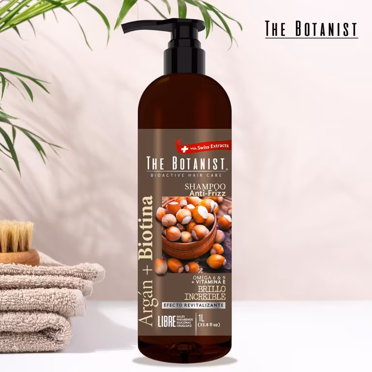 AMAZON: THE BOTANIST Shampoo Biotin Argan Oil 1L ($91.00 comprando 5 piezas)