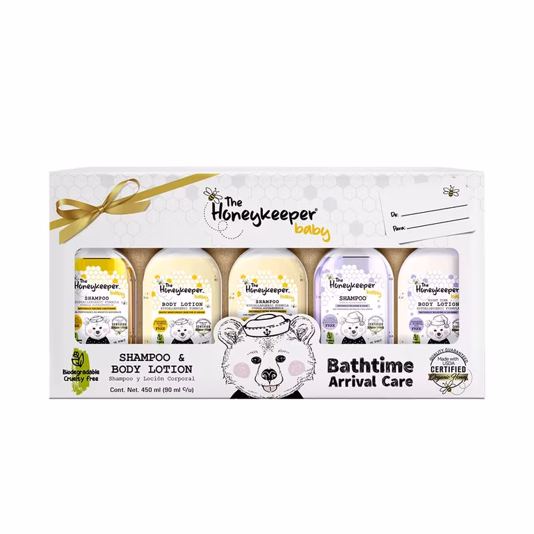 Amazon The Honeykeeper 5PACK BATHTIME ARRIVAL CARE BABY MIXTO 450ML- comprando 2- envío prime
