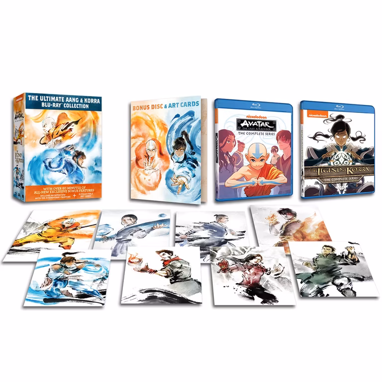 Amazon: The Ultimate Aang & Korra Blu-ray Collection with Bonus Disc & Art Cards