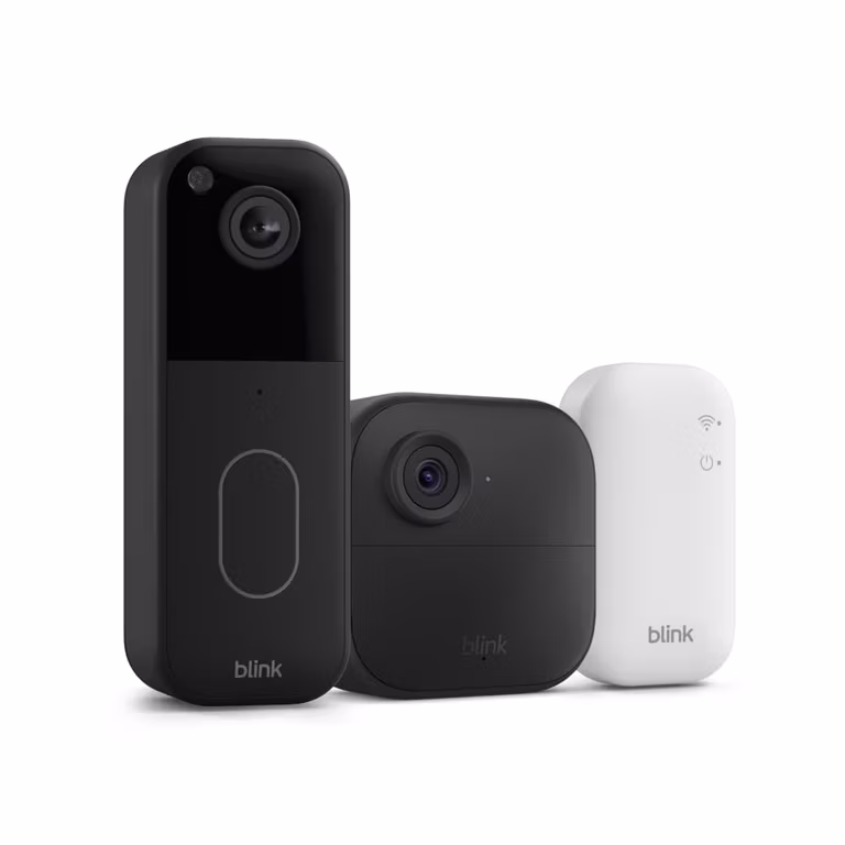 Amazon: Timbre con cámara Blink + Blink Outdoor 4: incluye Sync Module Core + sistema de una cámara + Timbre con cámara Blink (negro)