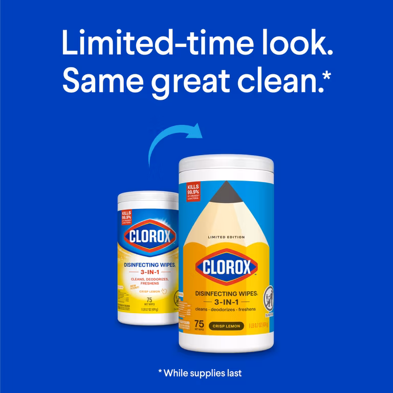 AMAZON: Toallitas Desinfectantes Clorox Limón 75 Un (Comprando 2 piezas, precio C/U)
