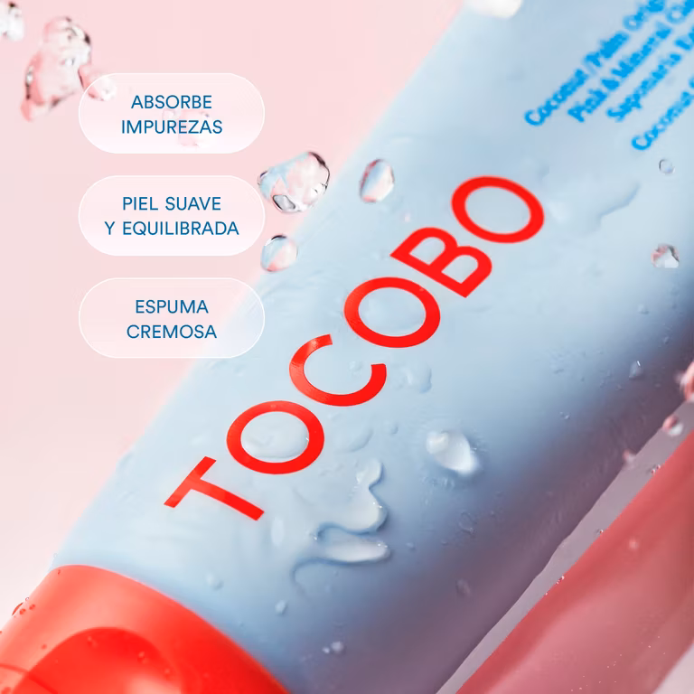AMAZON: TOCOBO Coconut Clay Cleansing Foam 150 ml – Espuma Limpiadora Facial con Arcilla y Coco, Apta para Piel Mixta a Grasa