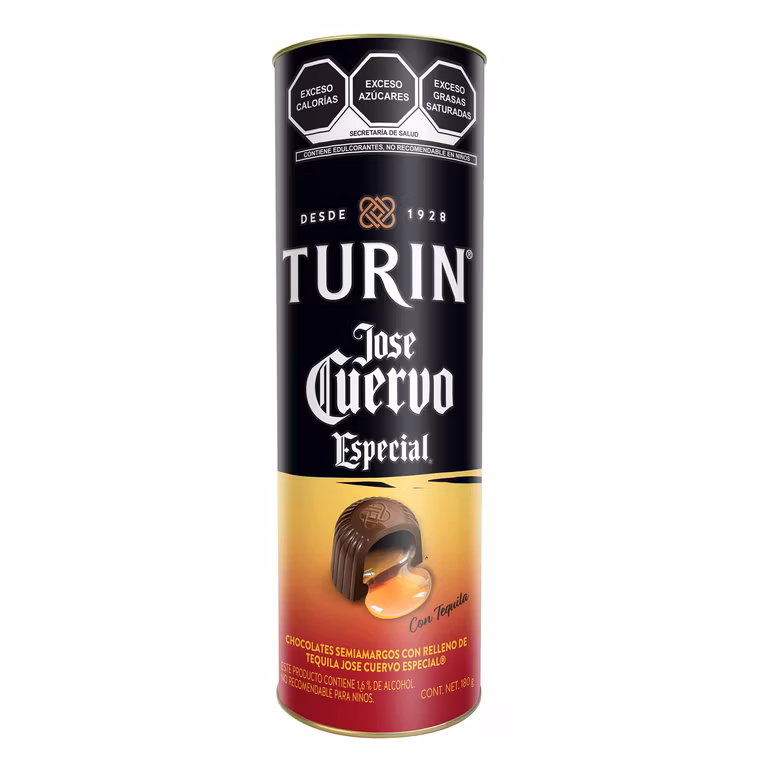 AMAZON: Turin Tequila José Cuervo Especial Chocolates con licor Tubo 180 g (con cupón del vendedor)