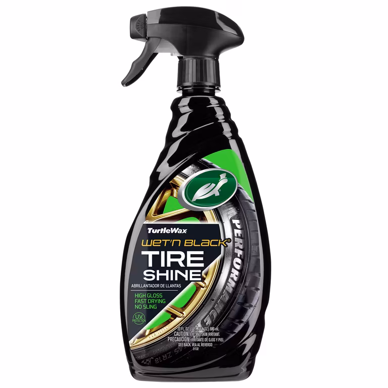 AMAZON: TURTLE WAX, Wet’N Black Abrillantador de Llantas, 680 ml