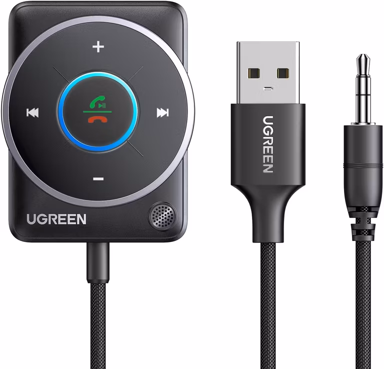 Amazon: UGREEN Bluetooth Adapter Auto 5.4, Adaptador Bluetooth para Auto Conexión Mejorada y Cancelación de Ruido