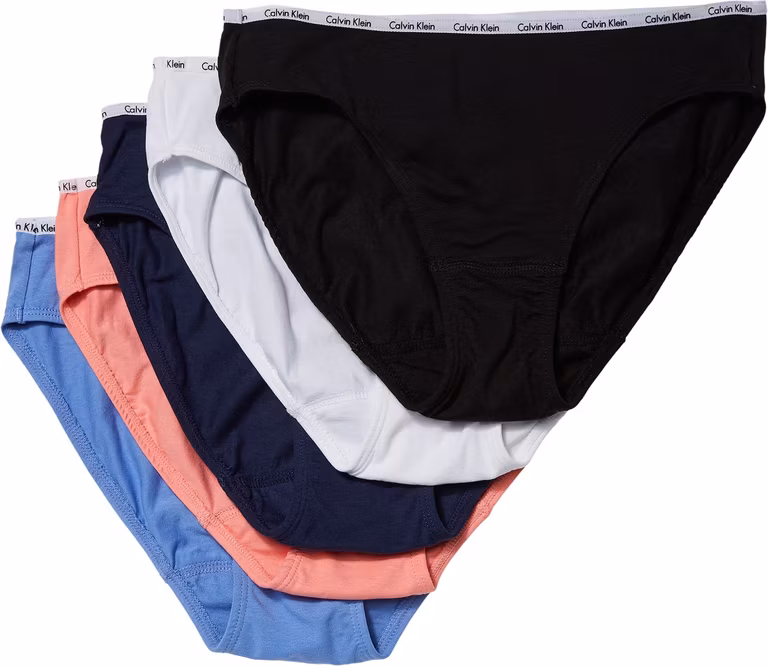 Amazon: underwear Calvin Klein Bikini elástico de algodón para mujer, paquete de 5