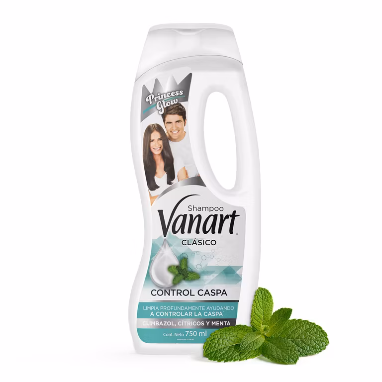 Amazon: VANART Shampoo Clásico Control Caspa, Con climbazol y cítricos, efecto inmediato, Botella con 750ml