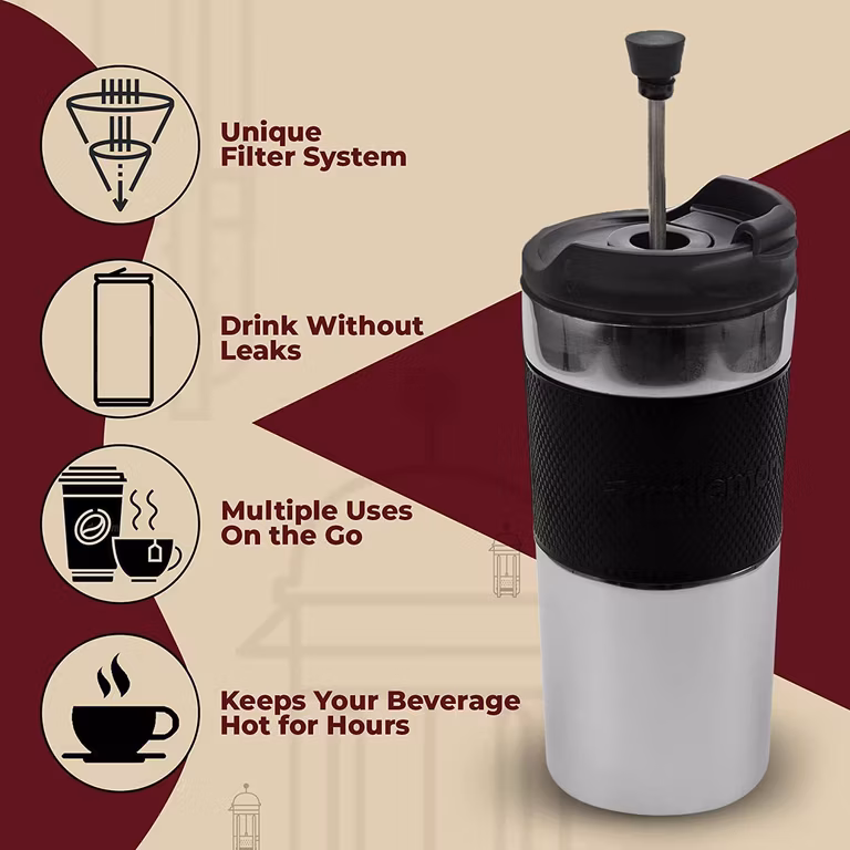 Amazon: VASA NAMA 450ML Taza de Café para LLevar Taza de Viaje