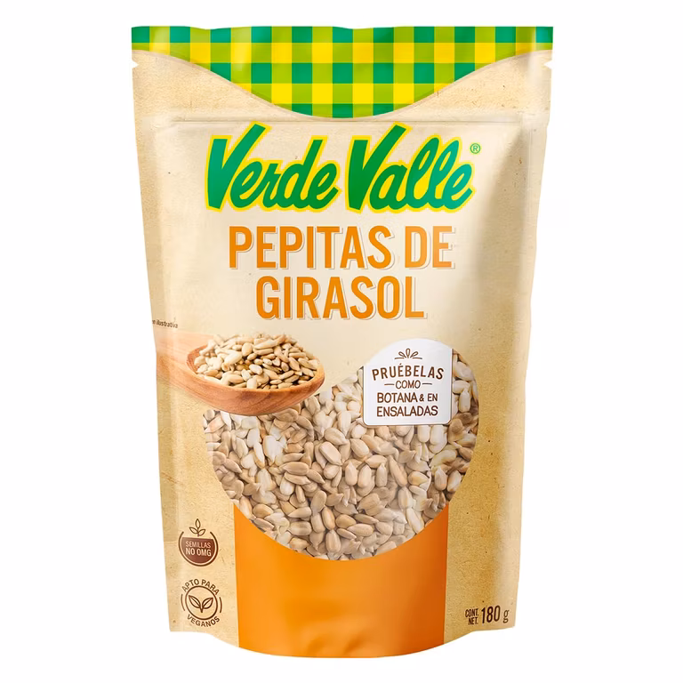 AMAZON: Verde Valle Semillas De Girasol - 180 g (Comprando 2 piezas, precio C/U)
