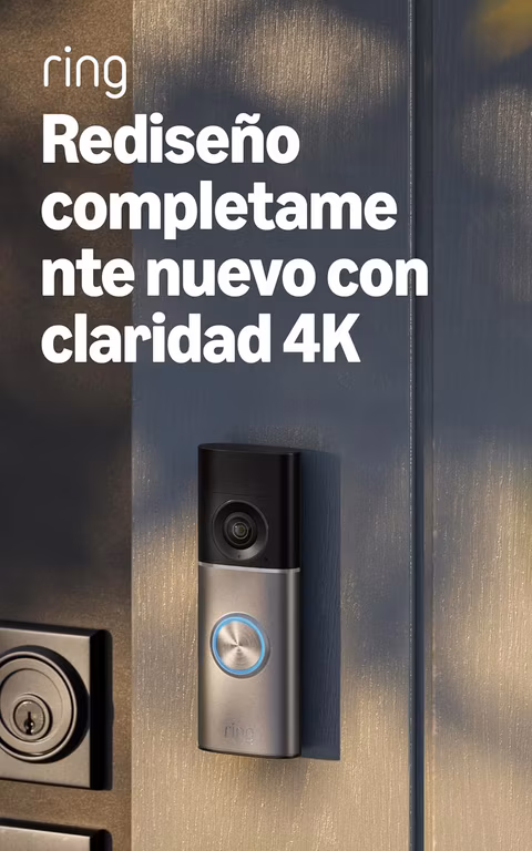 Amazon: Videotimbre cableado 4K Ring Pro (último modelo): Retinal 4K video de gran angular, zoom 10x mejorado y visión nocturna