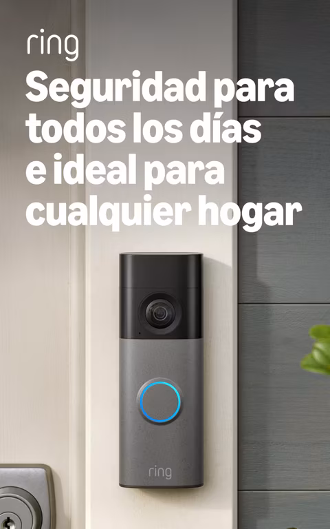 Amazon: Videotimbre inalámbrico 2K Ring (último modelo): Retinal 2K gran angular, zoom mejorado 6x, comunicación bidireccional y batería