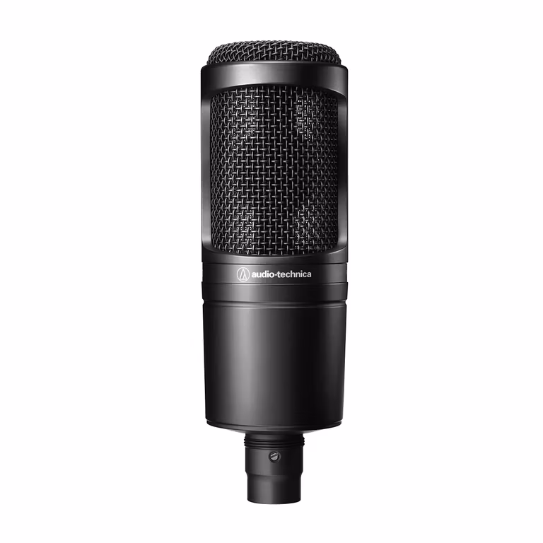 Amazon: XLR Audio-Technica Micrófono de Condensador cardioide Negro AT2020