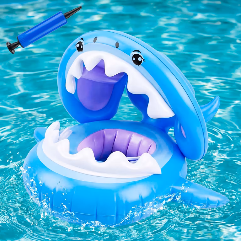 AMAZON: Yanlin Flotador de Piscina para Niño, con toldo Desmontable, UPF50+, Soporte de Seguridad Inferior