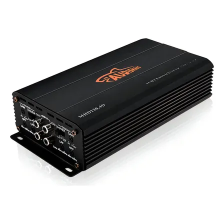 Amplificador De Audio Para Auto 4 Canales Clase D 2400w Audishako Mhd130.4d Para Carro 520w Rms 4 Ohm X 2,max Power:2400w