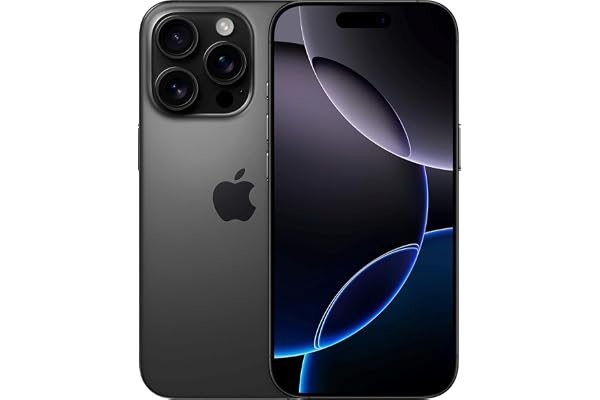 Apple iPhone 16 Pro Max 256GB Titanio Negro Desbloqueado (Reacondicionado) Esim