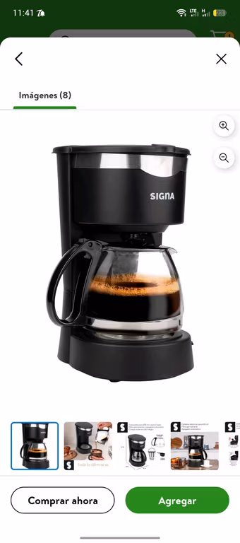 Bodega Aurrera: Cafetera automática de goteo 650ml SIGNA