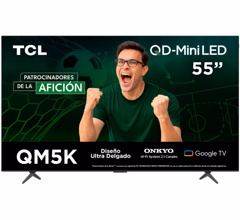 Bodega Aurrera: Pantalla TCL 55" QD-Mini Led, Google TV (con NU, BBVA débito; con Banorte, Santander y HSBC crédito)