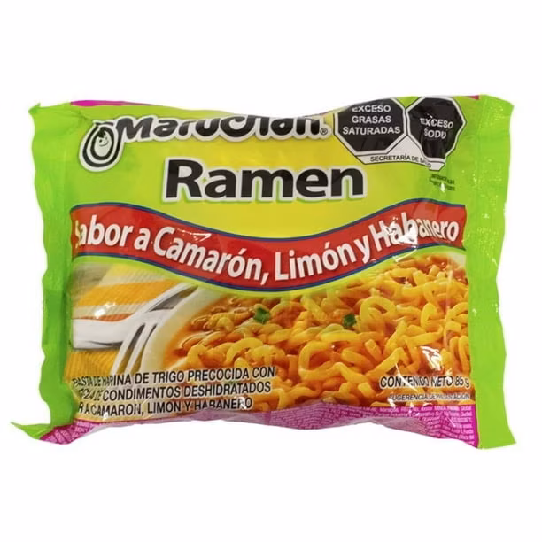 Bodega Aurrera: Sopa Maruchan Camarón, limón y Habanero 85 gr