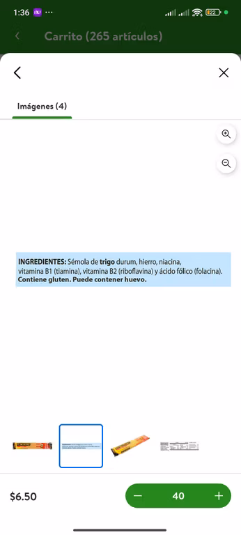 Bodega Aurrera: Spaghetti La Moderna 250 g bodega Aurrerá