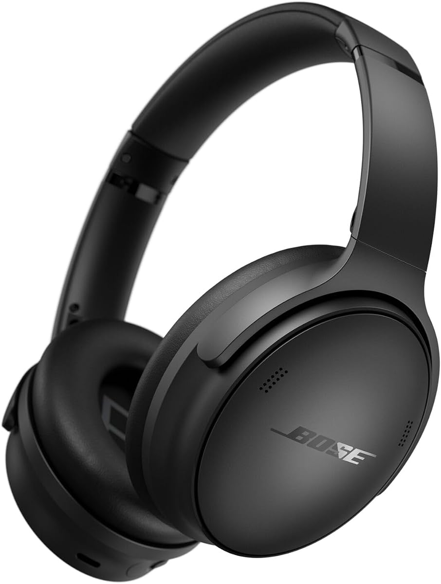 Bose Audífonos inalámbricos con cancelación de Ruido QuietComfort, audífonos externos Bluetooth con hasta 24 Horas de duración de la batería, Negro