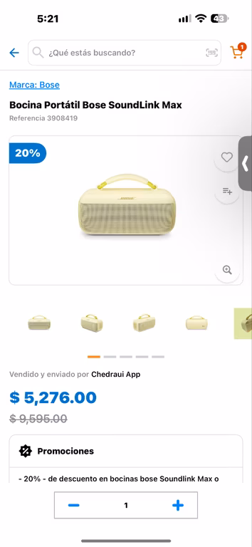 CHEDRAUI: Bose soundlink max