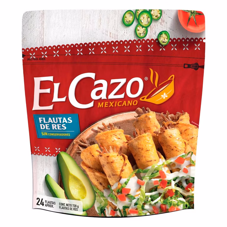 Chedraui: El Cazo Flautas de Res El Cazo 720g