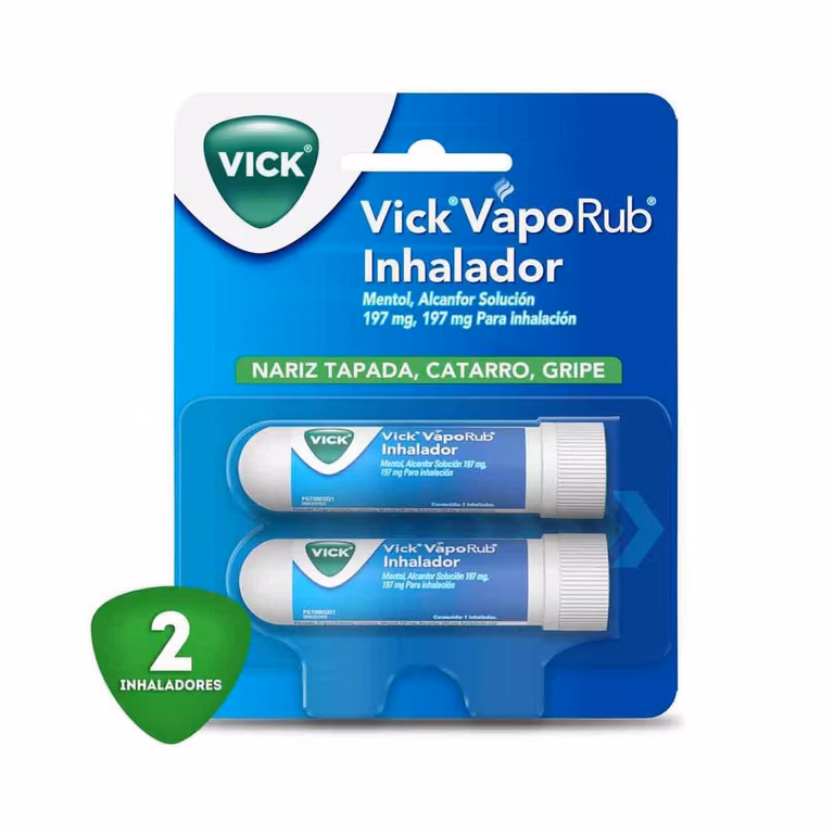 Chedraui: Inhalador Vick VapoRub alivia rápido la congestión nasal 2 Inhaladores