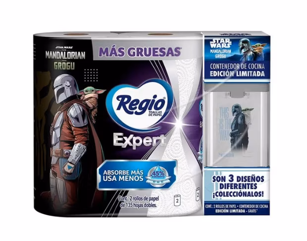 Chedraui: Toallas de Papel Regio Expert con 2 Piezas + Contenedor