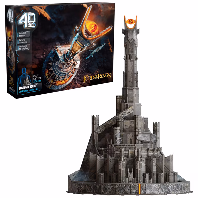 Construcción 4D, Lord of The Rings Barad-Dur Eye of Sauron, Kit de Modelo 3D, Lord of The Rings coleccionables, 204