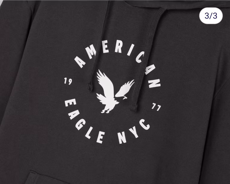 Coppel, Sudadera American Eagle Negra