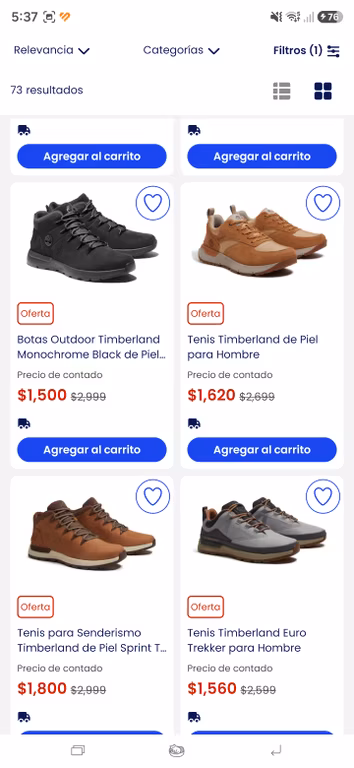 Coppel: Zapatos timberland