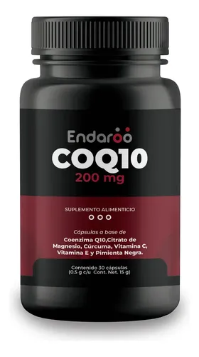 Coq10 Coenzima Q10 200 Mg Por Porción 30 Cápsulas