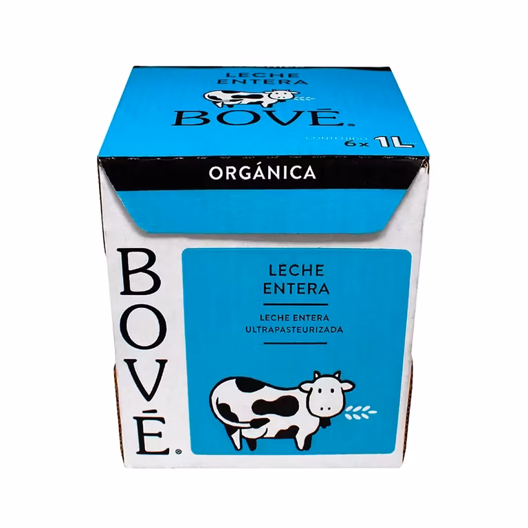 Costco: Bové Leche Entera Orgánica 6 pzas de 946 ml