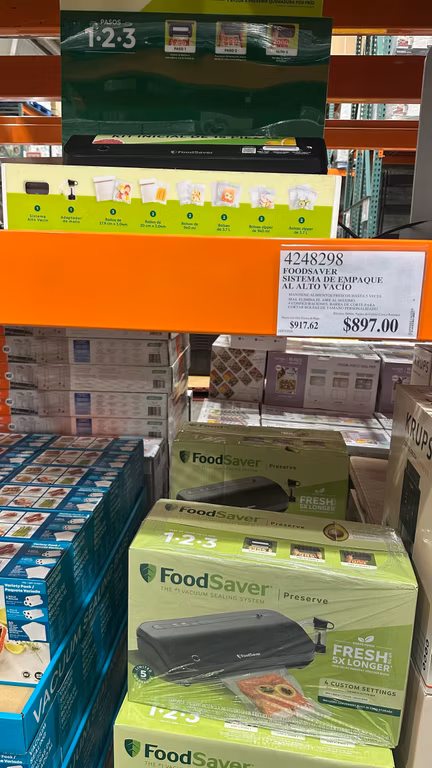 Costco: Foodsaver sistema de empaque alvacio