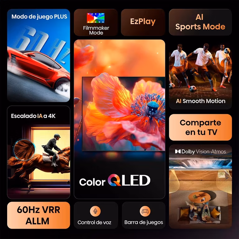 Costco: Hisense Pantalla 65" HI-QLED 4K Fire TV, Dolby Atmos/Visión, HDMI 2.1