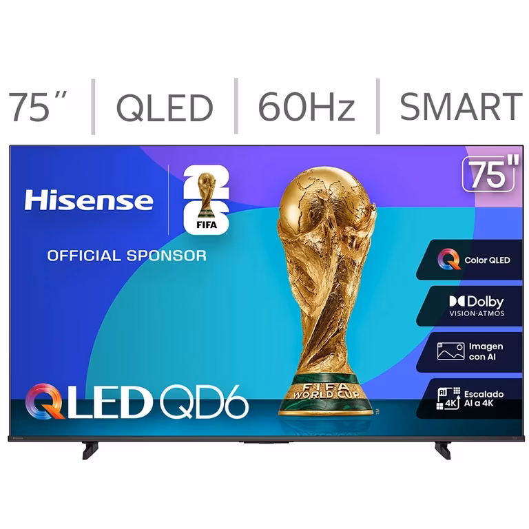 Costco: Hisense Pantalla 75” HI-QLED 4K Fire TV