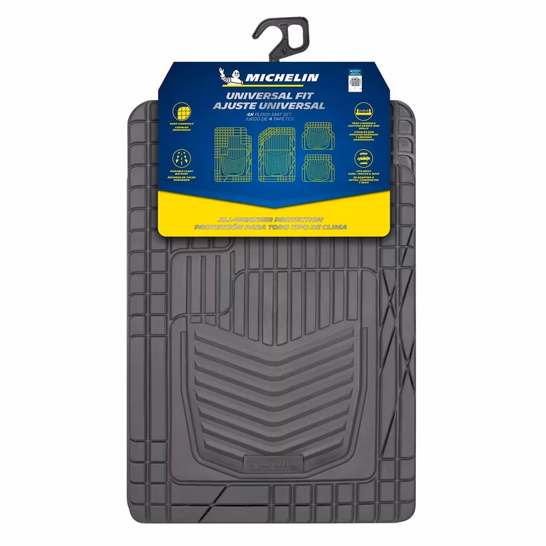 Costco: Michelin Tapete Universal de Hule Para Automóvil 4 Piezas color gris o café