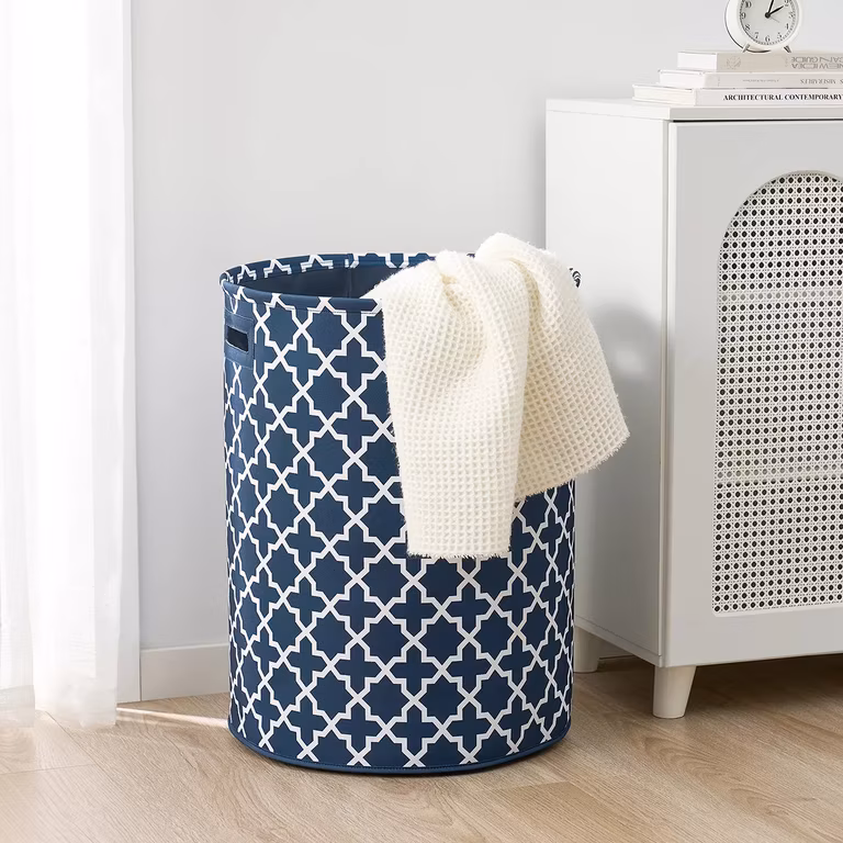 Costco: Nautica Cesto Jumbo para Ropa, Azul/Gris