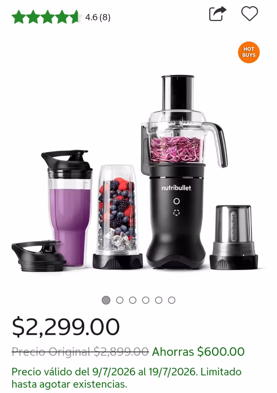 Costco Nutribullet, Licuadora 3 en 1 Ultra Plus