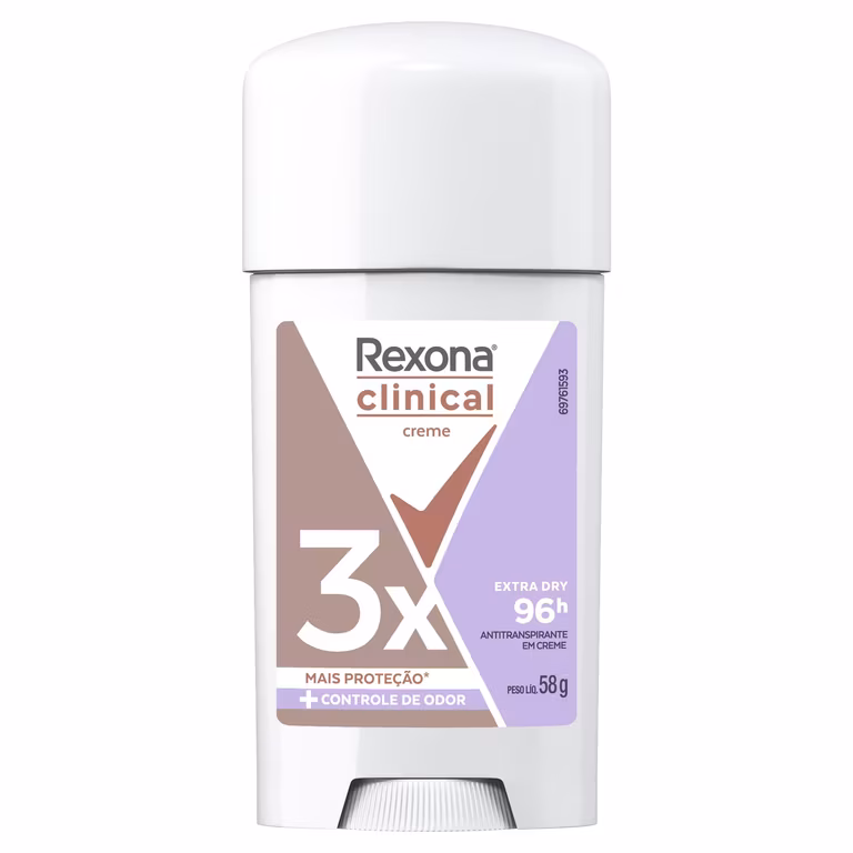 10 (Diez) Rexona Antitranspirante en Crema Clinical Extra Dry 58g | ($31.5 c/u)