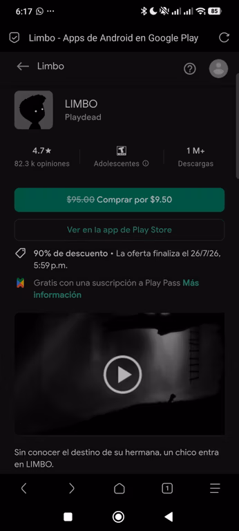 Google Play: LIMBO