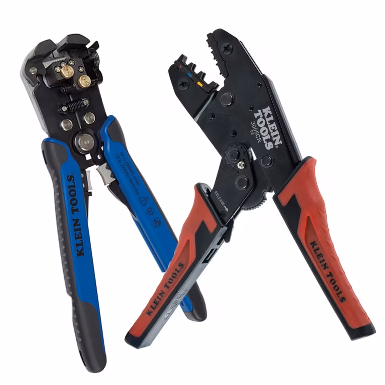 Kit Klein Tools: Pelacables Automático + Crimpador de Trinquete – Amazon