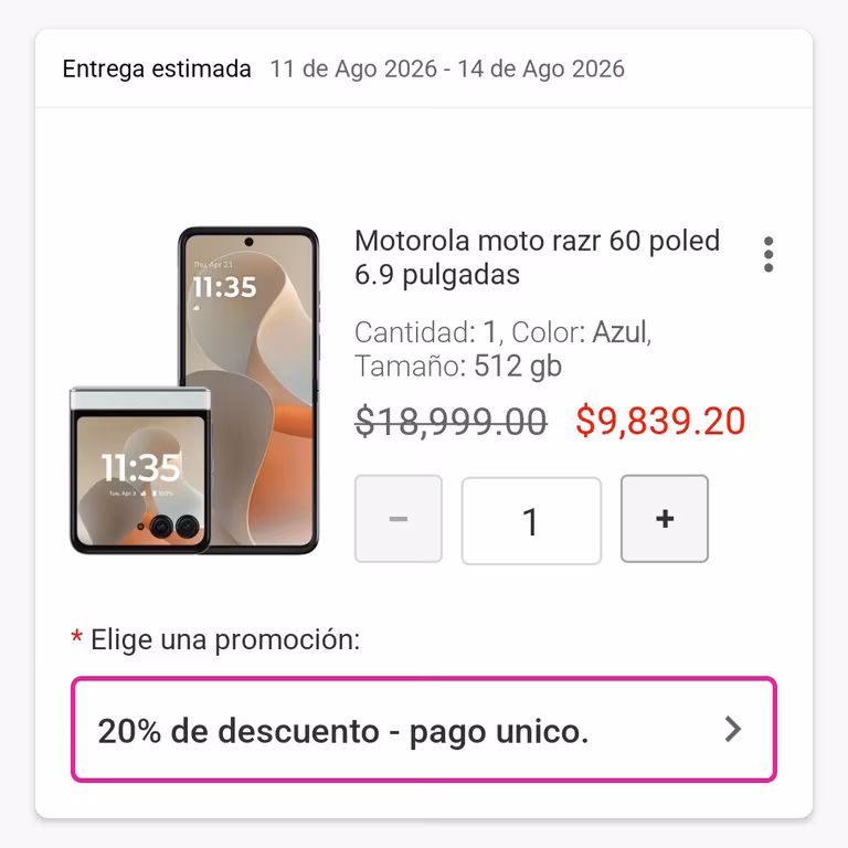 Liverpool: Celular Moto Razr 60 POLED 6.9" | 12GB + 512GB | Azul / Verde